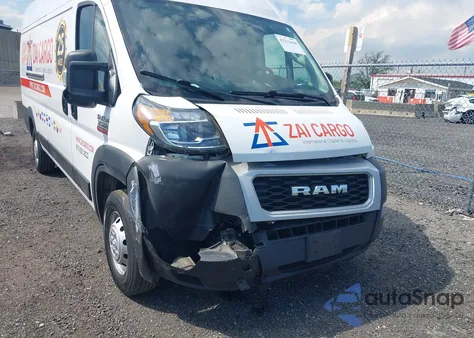 2021 Ram Promaster 3500 Cargo Van High Roof 159 Wb Ext z USA, uszkodzony, nr VIN 3C6MRVJG8ME537669